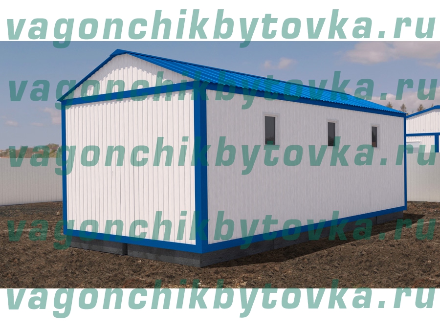 Душевой вагончик 6м для строительных объектов